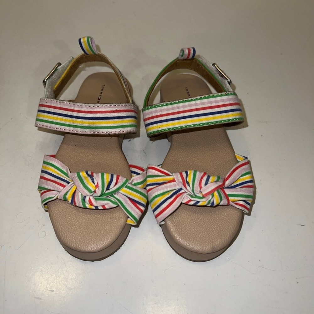 Tommy Hilfiger toddler striped sandals size 8